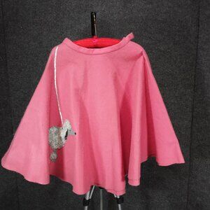 1950s Vintage Poodle Skirt in Pink Felt